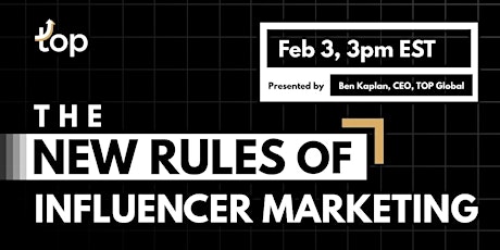 Charlotte Webinar-The New Rules of Influencer Marketing primary image