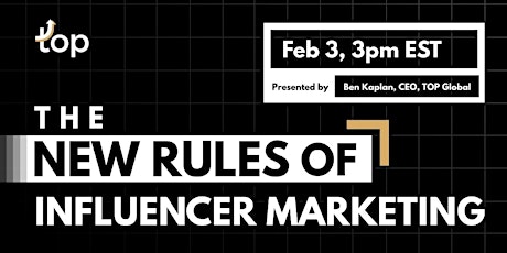 Miami Webinar-The New Rules of Influencer Marketing primary image