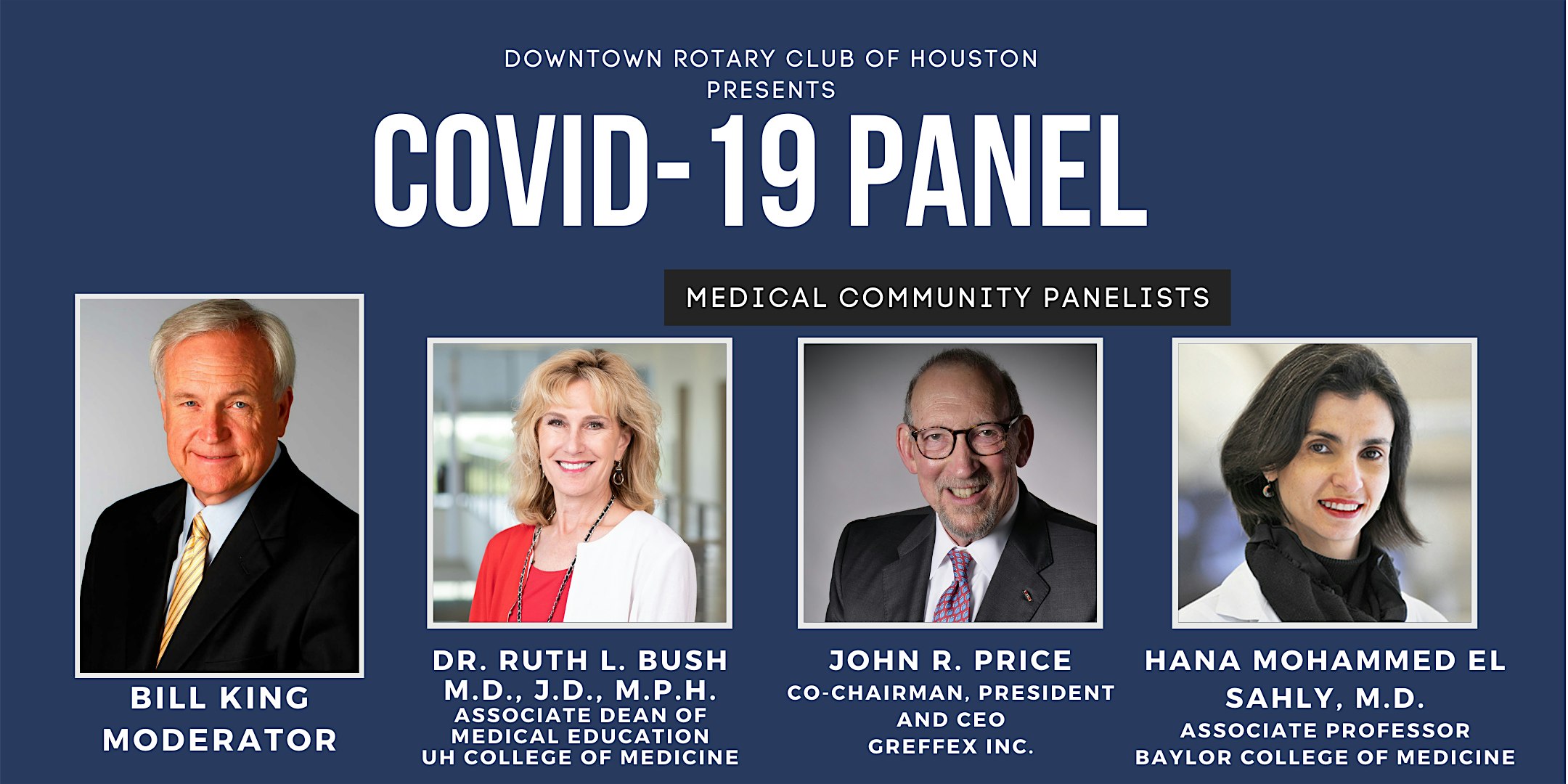 Downtown Rotary Presents a Special COVID-19 Panel & Luncheon