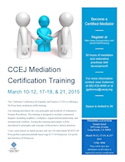 CCEJ Mediation Certification Training primary image