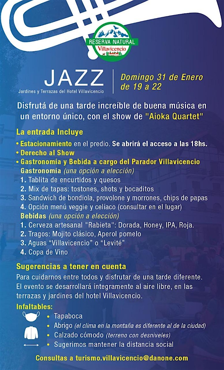 Imagen de Atardecer de Jazz  en las Terrazas y Jardines del Hotel Villavicencio