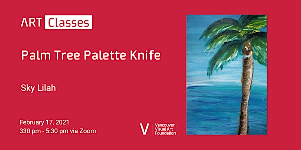 Palm Tree Palette Knife Art Class