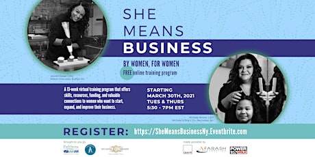Imagen principal de She Means Business: An Entrepreneurship Program By Women, For Women