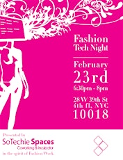 Fashion Week Pitch Night ~ Bring your fashion tech! primary image