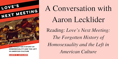 A Conversation with Aaron Lecklider primary image