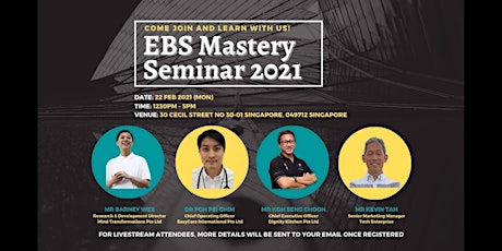 EBS Mastery Seminar 2021 (Livestream Tickets) primary image