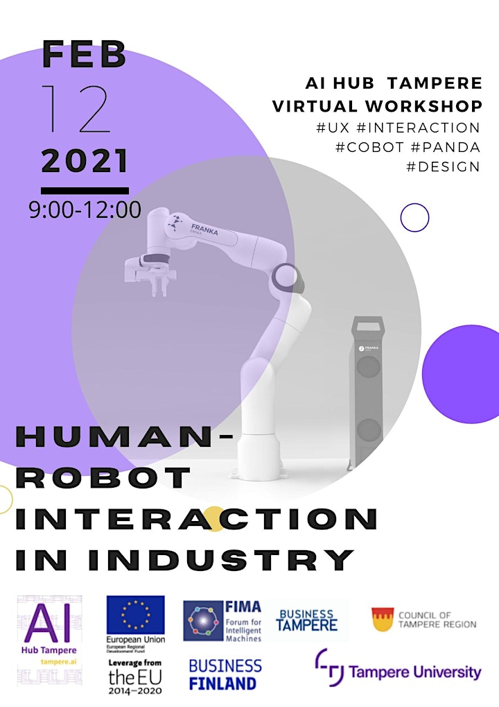 AI Hub Tampere Virtual Workshop: Human-Robot Interaction in Industry image