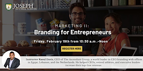 Marketing II: Branding For Entrepreneurs