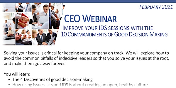 Improve your IDS sessions with the 10 Commandments of Good Decision Making