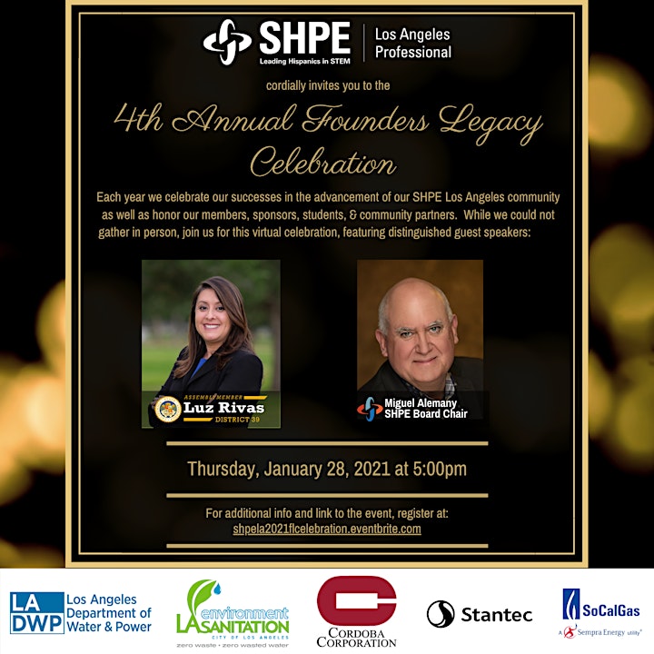 SHPE LA 4th Annual Founders Legacy Celebration image
