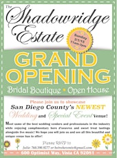 The Shadowridge Estate      ~ Open House ~  Bridal Boutique primary image