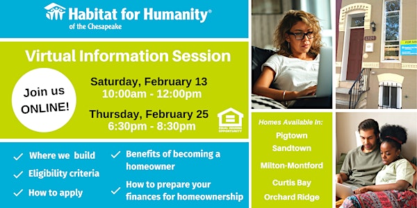 Habitat for Humanity- Homebuyer Information Session | Feb 2021