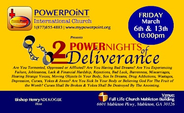 POWER WEEKEND OF DELIVERANCE & BREAKTHROUGH (1) primary image