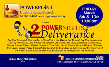 POWER WEEKEND OF DELIVERANCE & BREAKTHROUGH (2) primary image