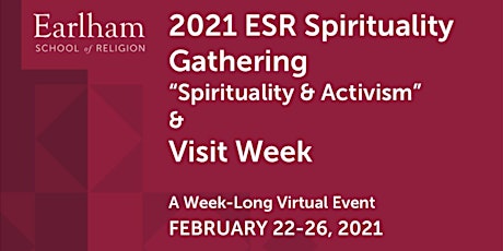 ESR Virtual Spirituality Gathering & Visit Week: Spirituality and Activism primary image