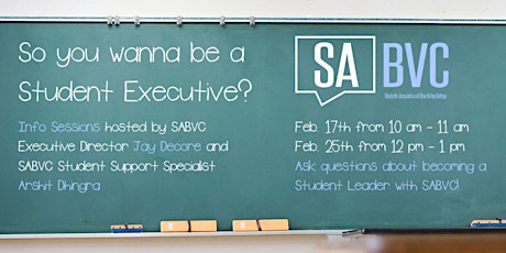 So You Wanna Be A Student Executive? primary image