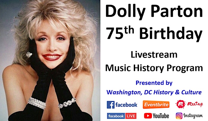  Dolly Parton's 75th Birthday - Livestream Music History Program image 