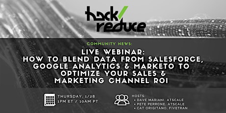 Blending Data  to Optimize Your Sales & Marketing Channel ROI primary image