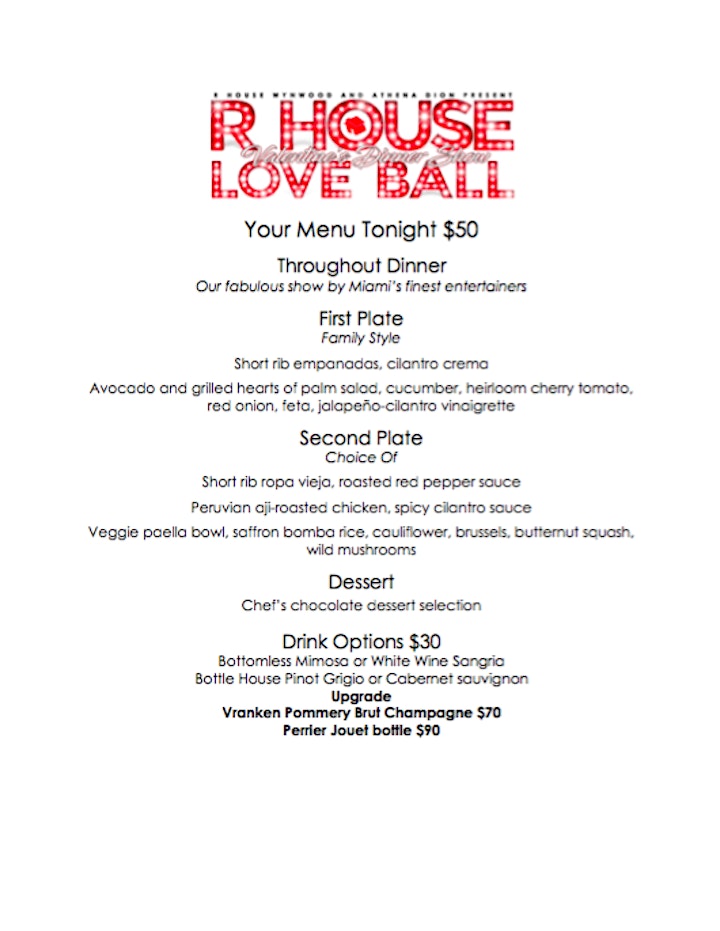 R House Love Ball - Valentine's Dinner Show image