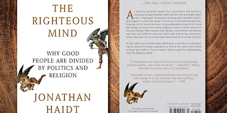 The Righteous Mind by Jonathan Haidt - Online Book Club primary image