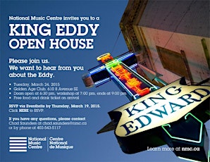 NMC invites you to a King Eddy Open House primary image
