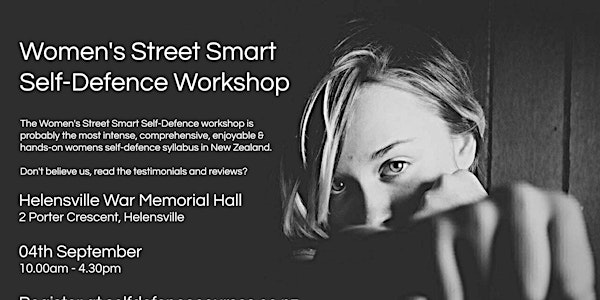 Women's Street Smart Self-Defence Workshop - Helensville September 2021