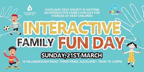 ADS & APODC Interactive Family Fun Day - for families with deaf children