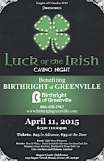 Luck O' The Irish Night benefiting Birthright of Greenville primary image