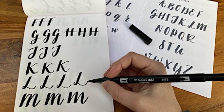 Online Beginners Brush Calligraphy Class primary image