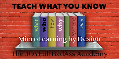 Teach What You Know:  MicroLearning by DEIsign primary image