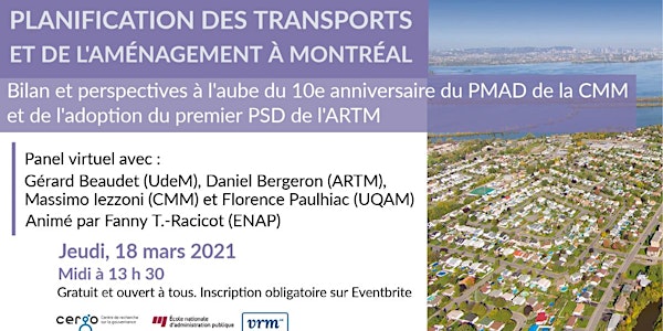 Bilan et perspectives de planification régionale à Montréal - Table ronde