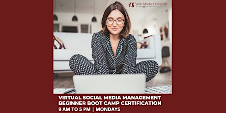 Social Media Management Beginner Boot Camp Certification tickets