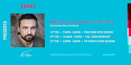 English Accents for Auditions with Ariki Erby – Live Stream primary image