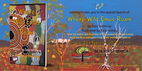 Children's Book Launch - 'Where Wild Emus Roam' by Sara Whincup primary image