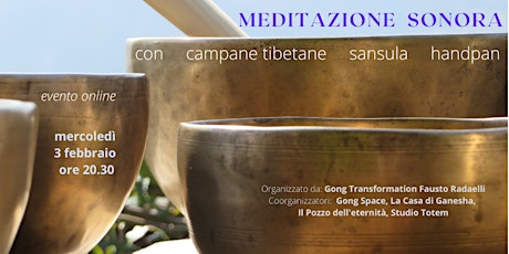 Immagine principale di MEDITAZIONE SONORA con Campane Tibetane, Sansula, Handpan 
