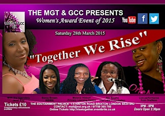 THE MGT & GCC PRESENTS: Women's Award Event of 2015  - Together We Rise (Sister's Only Event) primary image