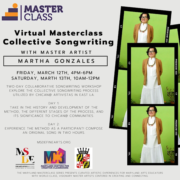 
		2021 Virtual Masterclass Collective Songwriting: Martha Gonzalez image
