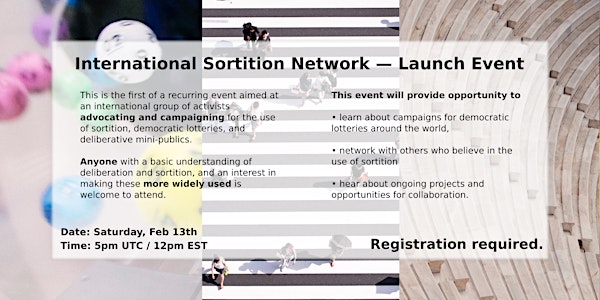 International Sortition Network — Launch Event