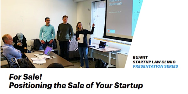 For Sale! Positioning the Sale of Your Startup