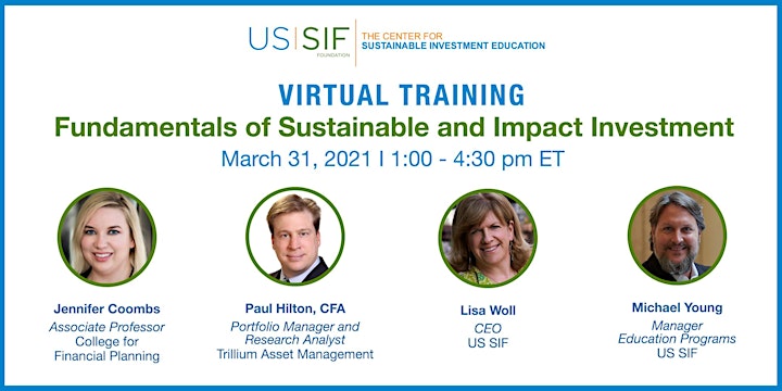Virtual Training: Fundamentals of Sustainable and Impact Investment image