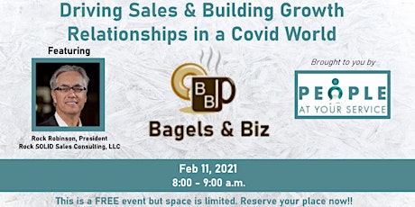 Bagels & Biz with Rock Robinson - Driving Sales & Building Growth primary image