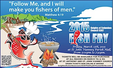 2015 Knights of Columbus Council 6307 Fish Fry Fundraiser primary image