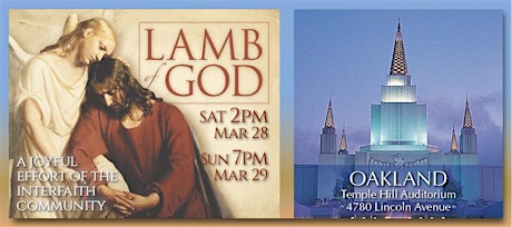 2015 LAMB OF GOD Easter Oratorio - OAKLAND primary image