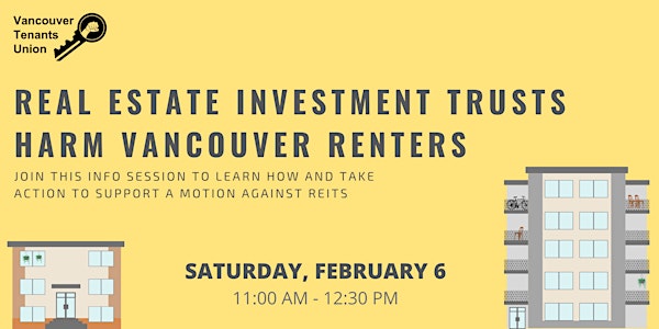 Real Estate Investment Trusts (REIT) Info Session + Motion Support