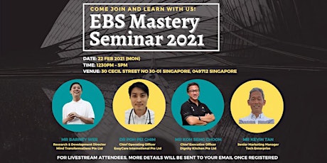 EBS Mastery Seminar 2021 primary image