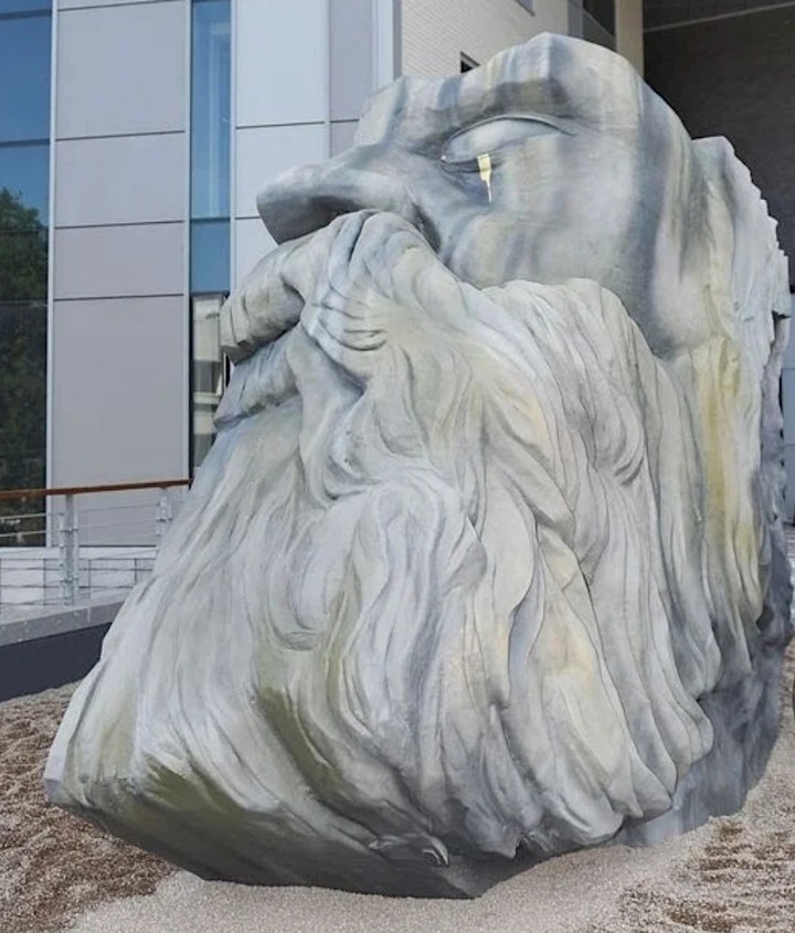 Marx's beard University of Salford Campus