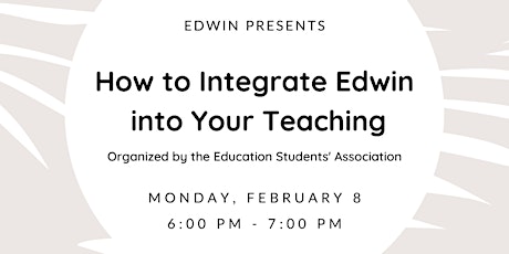 Edwin - How to Integrate Edwin into Your Teaching primary image