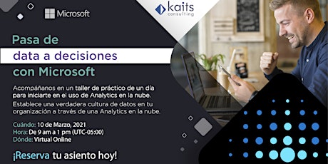 Imagen principal de Analytics in a Day por Kaits Consulting Group  - 10/03/21