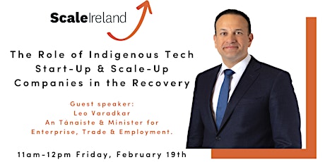 The Role of Indigenous Tech Start-Up & Scale-Up Companies in the Recovery primary image