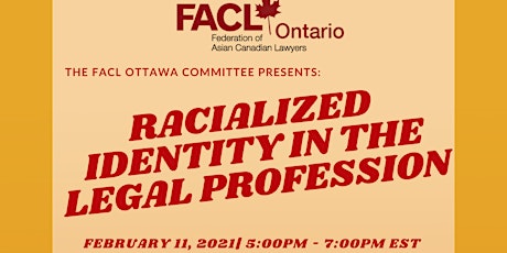 FACL Ottawa Committee Presents: Racial Identity in the Legal Profession primary image